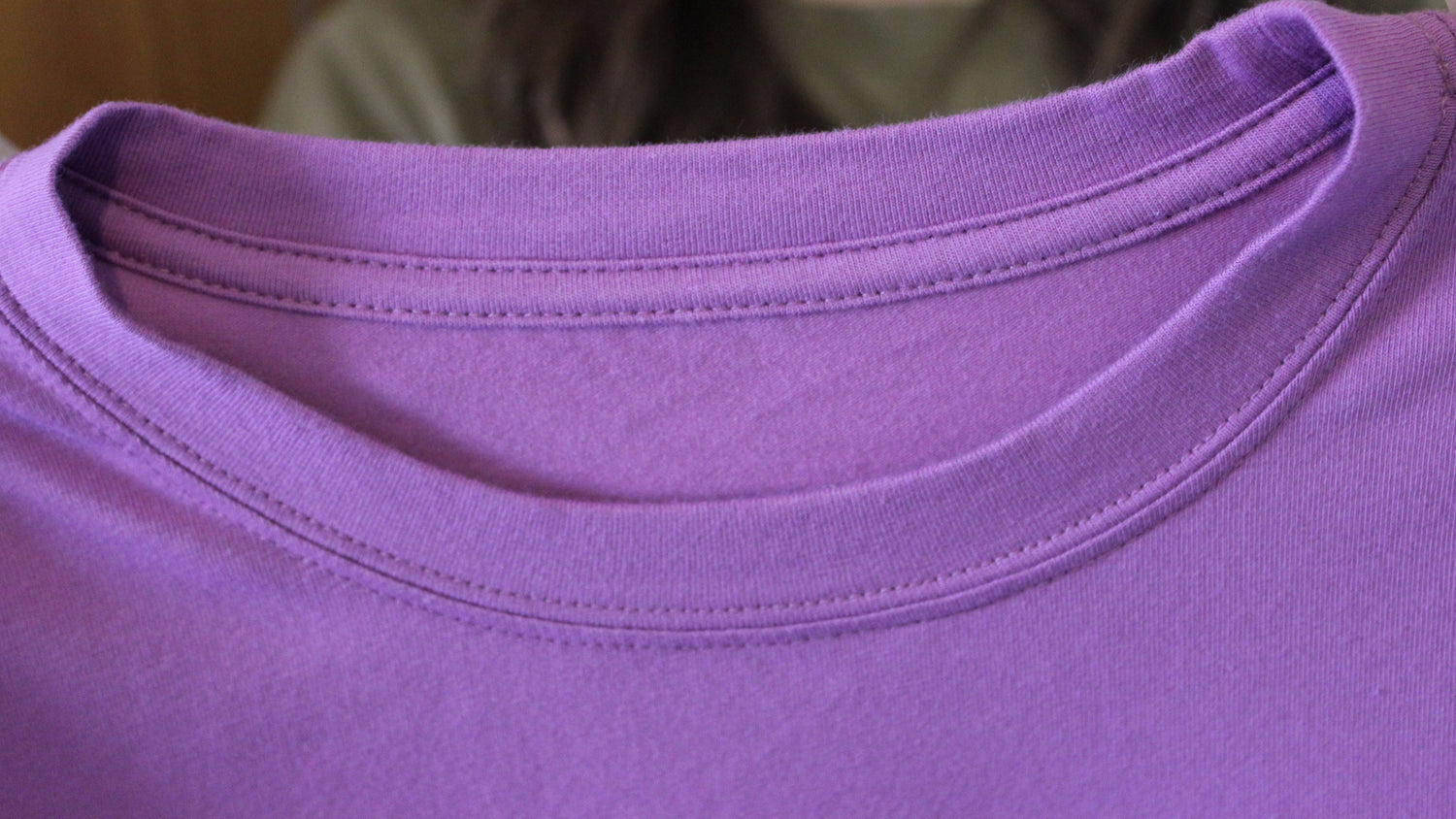 Greta orchid dress neckline
