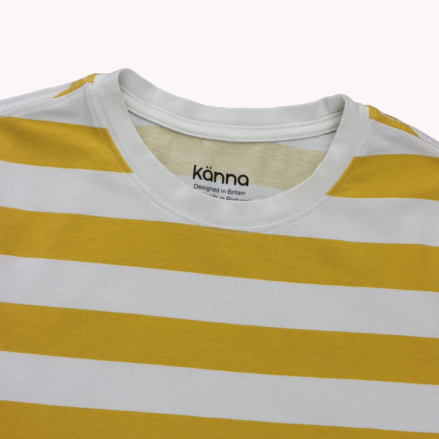 yellow tee close up collar