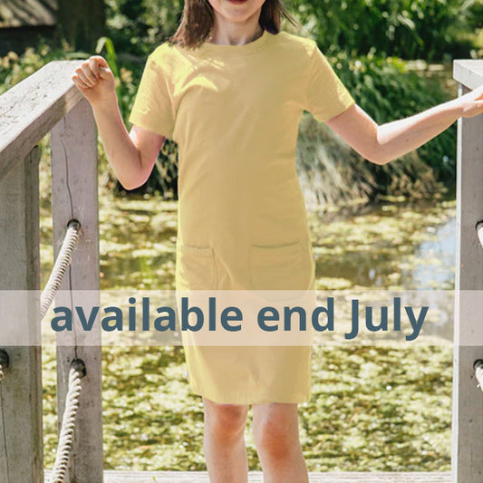 Yellow Greta short sleeve sensory dress