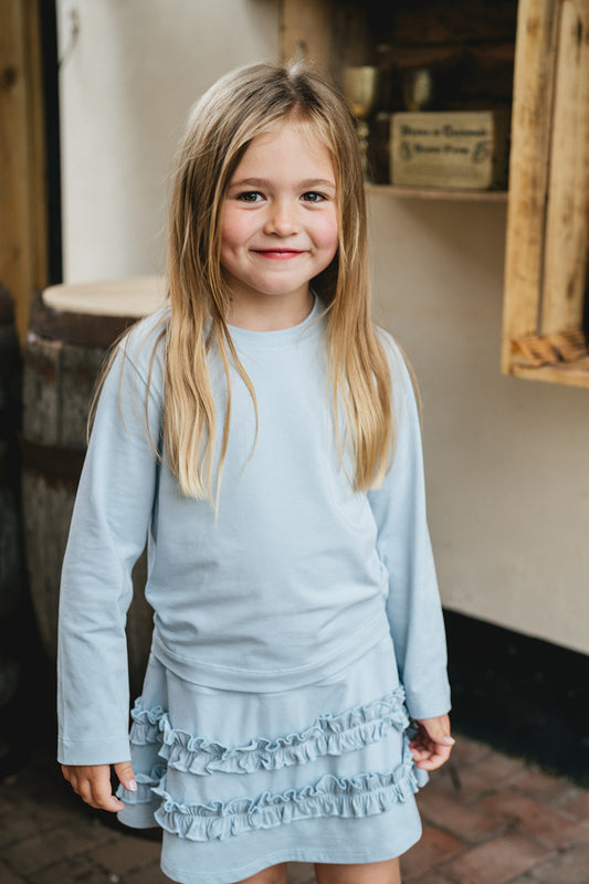Sensory long sleeve blue tee